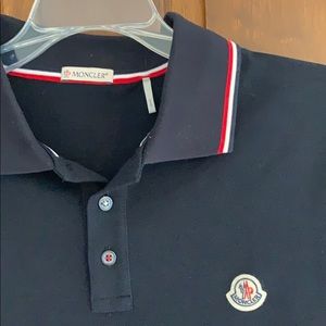 Moncler Navy Polo (practically brand new)